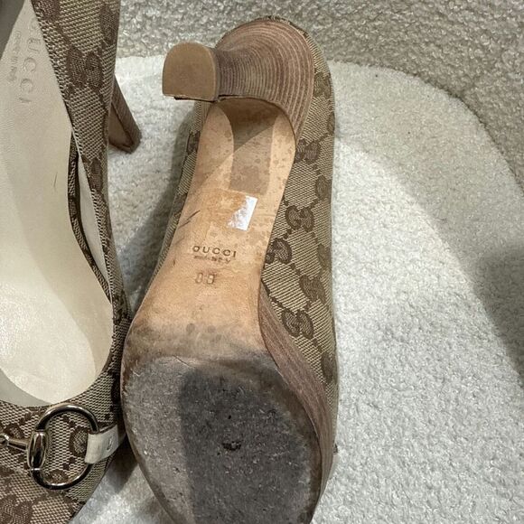 Gucci Heels Beige Color Size 38 - Picture 2 of 7